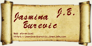 Jasmina Burević vizit kartica
